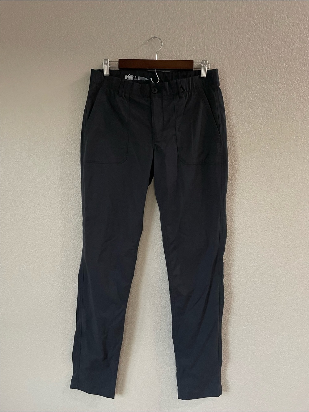 REI Co-op Women’s Black Performance Hiking Travel Pants Size 8